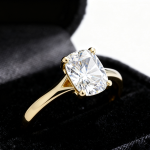 Sgarit 3ct Đệm Cắt Moissanite Nhẫn Cho Phụ Nữ Rắn 18K 14K 10K Vàng Vàng S925 Bạc Cho Đám Cưới Đính Hôn Giáng Sinh - Product Image 3