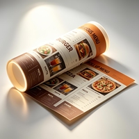 Impression sur papier offset personnalisé de qualité supérieure en gros pour les menus promotionnels des restaurants de restauration rapide