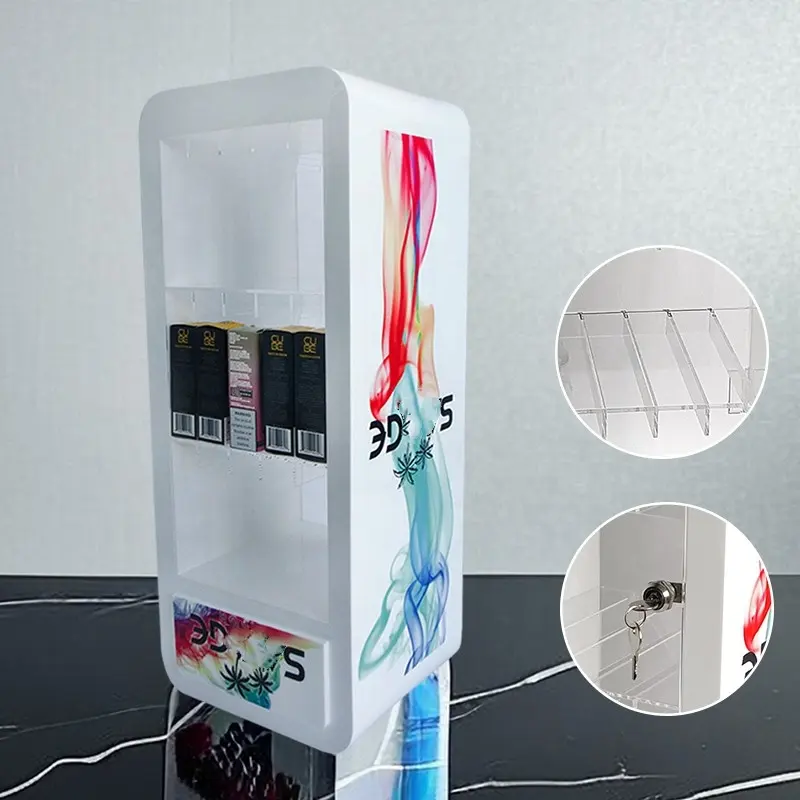 SAMTAO özelleştirmek sigara ekran standı sayaç üst sigara kozmetik parfüm dükkanı LED aydınlatma akrilik ekran