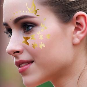 2023 New Face tatuaggi Sticker Butterfly Star Freckle Sticker Face Metallic <span class=keywords><strong>tatuaggio</strong></span> temporaneo <span class=keywords><strong>per</strong></span> donne ragazze - Product Image 2
