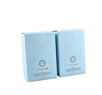 Kotak Karton Kraft Ramah Lingkungan dengan Logo Cetak Kustom, Kotak Kertas Kecil, Kotak Kemasan dengan Spons untuk Parfum