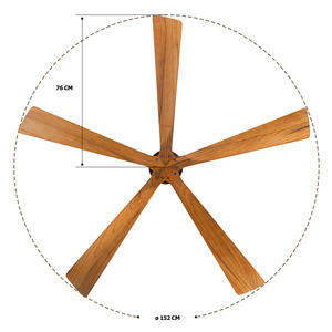 <strong>Best</strong> Smart Home WIFI TUYA <strong>Reversible</strong> DC Motor LED Ventilador 5 Solid Wood Blades Premounted Low Profile Flush Mount <strong>Ceiling</strong> <strong>Fan</strong> - Product Image 6