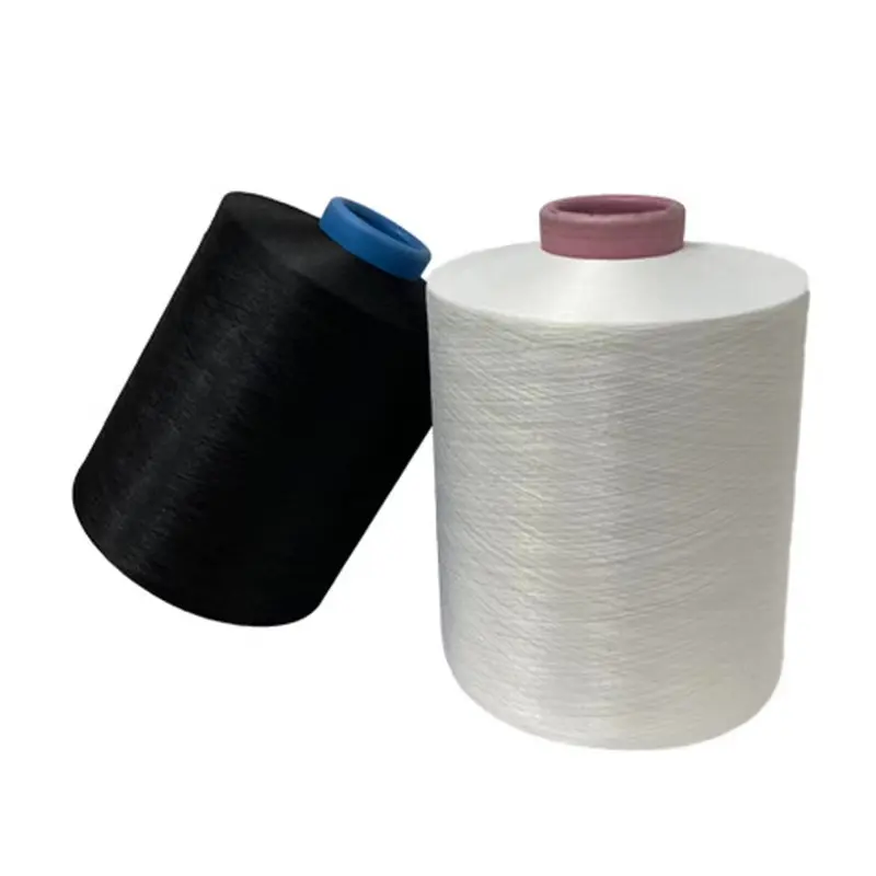 Grade AA Quality High for Fabric Yarn DTY 75D/150D/200D Knitting Polyester Carton White 100% Polyester Raw Provide Stable -