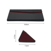 Étui à lunettes pliable fait main en cuir Pu avec logo personnalisé Emballage en cuir pour lunettes de soleil en stock