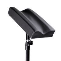 Repose-bras et repose-jambes de tatouage noir en fer et acier robuste, triangulaire Solong, vente en gros