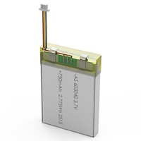 Batería de polímero de litio 603040 750mAh 3.7V con PCB y cable para electrónica de consumo