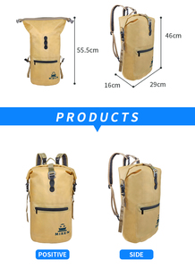 Mochila Impermeable <span class=keywords><strong>MiRen</strong></span> Personalizada de 16 Litros, TPU, con Tubo Seco, Portátil, Casual, 2 Correas para Hombro, Colores Amarillo/Azul/Negro, para Escalada - Product Image 6