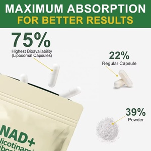 Cápsulas de suplemento OEM NAD con nicotinamida ribósido trans-resveratrol vitamina B3 para energía antienvejecimiento y regeneración celular - Product Image 5