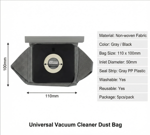 Sacs à poussière premium jetables à charbon actif, alimentés par piles, pour voitures, compatibles <span class=keywords><strong>avec</strong></span> les aspirateurs Samsung et Haier - Product Image 4