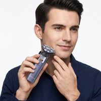 Rasoir Électrique 3D Rotatif pour Hommes, Étanche IPX7, Utilisation Humide et Sèche, Affichage LED, USB-C, Autonomie 120 Minutes, Idéal Voyage - Vente en Gros