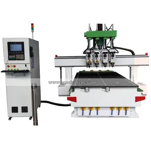 4 Heads 3d CNC Router Woodworking Machine for Wood Cylinder Trademarks Nameplates Badges Decorative Gifts