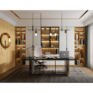 Librero Moderno Alto en Forma de <span class=keywords><strong>L</strong></span> Estante Elegante de Madera Blanca Soporte de Exhibición y Almacenamiento Gabinete Esquinero con Luz LED y Puerta de Vidrio - Product Image 1