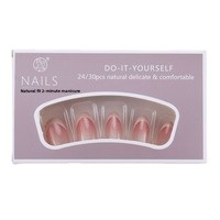 OEM ODM Vente en gros Faux ongles réutilisables en forme d'amande, effet œil de chat cristal, pour manucure française, à presser, amovibles, personnalisables