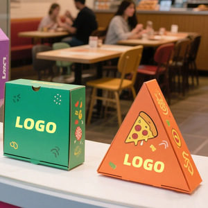 Boîte à pizza pour restauration rapide de <span class=keywords><strong>6</strong></span>, 10, 12, 14, <span class=keywords><strong>15</strong></span>, 16, 18, 24 <span class=keywords><strong>pouces</strong></span>, boîte à pizza personnalisée, fourniture d'usine, boîte <span class=keywords><strong>en</strong></span> carton ondulé - Product Image 4