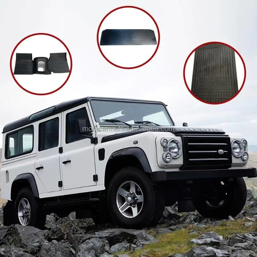 2023 tappetini per auto in gomma di nuovo Design per Land Rover Defender 90/110 Puma tappetini per auto con Logo di dimensioni personalizzate