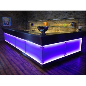 Nuovo Design Bancone <span class=keywords><strong>Bar</strong></span> con Illuminazione LED per Hotel, Ristoranti, Centri Commerciali e Club Notturni, Ideale per Bubble Tea - Product Image 2