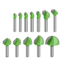 LAVIE 8mm Shank Round Over Cove Router Bit Tungsten Carbide Woodworking Cutter