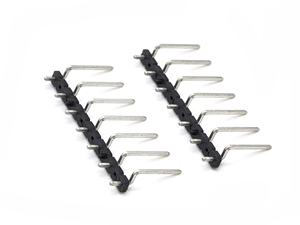 Conector de pines DIN de latón de paso de 2.54mm, de una sola fila, ángulo recto, SMT, carcasa de nailon, PCB, SQ0.64mm H1.0mm 1*13P - Product Image 6