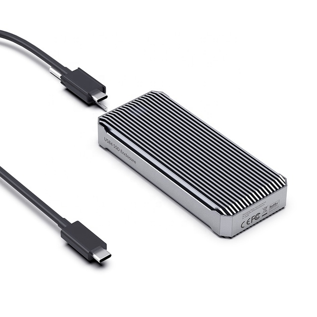 New Arrival USB4 NVME SSD Enclosure SSD Enclosure Compatible with M.2 NVMe SSD 2230/2242/2260/2280
