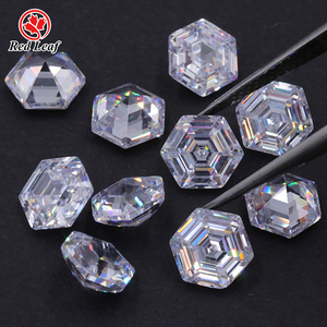 Redleaf Đồ Trang Sức Sản Phẩm Mới New Arrival Zircon Đá 5A Chất Lượng Trắng Hình Lục Giác Hình Dạng Tổng Hợp CZ <span class=keywords><strong>Cubic</strong></span> <span class=keywords><strong>Zirconia</strong></span> Đá Quý - Product Image 3