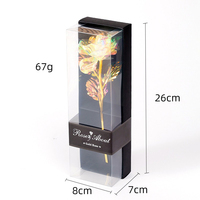 2025 idées de cadeaux de nouvel an fleur Rose en or 24K pour Noël Halloween Graduation Pâques-cadeau de fête des mères heureuse Galaxy Rose