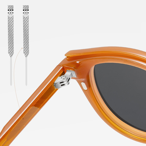 Lunettes <span class=keywords><strong>de</strong></span> soleil et lunettes <span class=keywords><strong>de</strong></span> vue 2-en-1 TR90 à clipser pour unisexe, protection UV <span class=keywords><strong>avec</strong></span> montures rondes élégantes, branches CP, style rétro tendance - Product Image 2