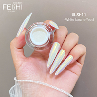 Vente chaude 2026, vernis à ongles holographique, poudre verte, chrome clair, bonbon, couleur changeante, pigment de peinture à ongles, poudre