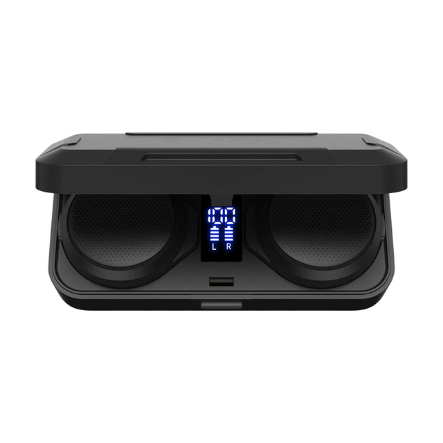 Wireless Earphones TWS LED Display Binaural Headset Waterproof HD Calling Helmet Headphones for Riding and Skidding