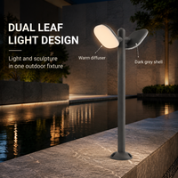 Lampe de balise LED pour pelouse et allée, blanc chaud, AC85-260V, 20W, IP65, réglable, en aluminium, forme en T, à poser au sol
