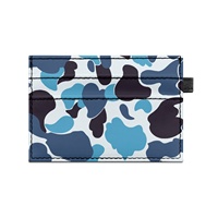 Porte-cartes de crédit unisexe personnalisable double face en PU, motifs camouflage par transfert thermique, ultra-fin 50 mm