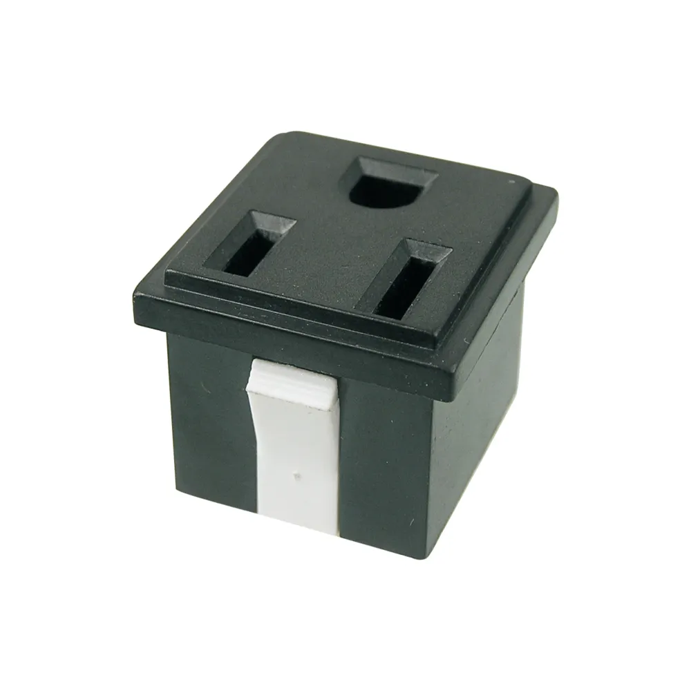 Custom Plugs & sockets 15A125V rating single receptacles US electric plug 3-PIN power socket smart power socket plug