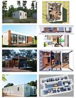 Bâtiment de bureau moderne de luxe préfabriqué modulaire en conteneur extensible et pliable de 20 pieds (extensible à 40 pieds)