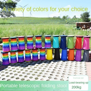 Wholesale Portable Telescopic Folding Plastic <b>Stool</b> for Home Courtyard Outdoor Travel Fishing Plastic Living Room - Product Image 4