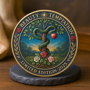 Moneta Commemorativa Placcata Oro Personalizzata dal Produttore, Collezione d'Arte Religiosa, Souvenir - Product Image 4