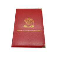 Porta Certificados de Graduación Personalizado, Material PU de Alta Calidad, Estampado en Caliente Dorado/Plateado, Tamaño A4, Clip para Archivos, Uso en Oficina y Escuela