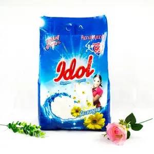 4Kg IDOL washing powder Laundry detergent powder form detergent factory in china