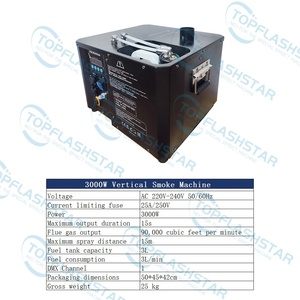 Máquina <span class=keywords><strong>de</strong></span> <span class=keywords><strong>Humo</strong></span> Vertical Topflashstar <span class=keywords><strong>de</strong></span> 3000W con Control DMX, Máquina <span class=keywords><strong>de</strong></span> <span class=keywords><strong>Humo</strong></span> <span class=keywords><strong>de</strong></span> Color para Revelación <span class=keywords><strong>de</strong></span> Género, Festivales al Aire Libre - Product Image 2
