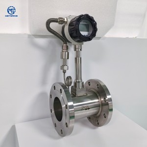 Meteran uap pusaran dapat disesuaikan baja tahan karat untuk media cair minyak Gas air pengukur aliran air perusahaan Tiongkok pemasok OEM - Product Image 3