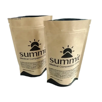 Emballage avec impression personnalisée sac en papier kraft de qualité alimentaire sac cadeau en papier kraft debout
