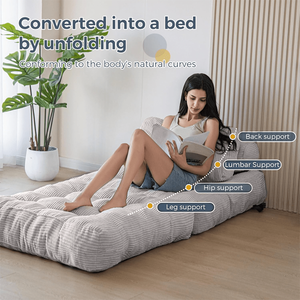 <b>Modern</b> Multi-Functional Foton Compressed Tatami Floor <b>Sofa</b> <b>Bed</b> Sponge Couch Folding Mattress for Living Room Bedroom Stock - Product Image 6