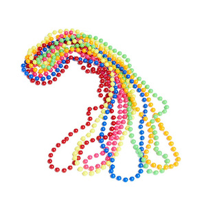 Collares de cuentas coloridos para fiestas, accesorios para celebraciones de cumpleaños, joyería no tóxica para mujeres y niñas - Product Image 1
