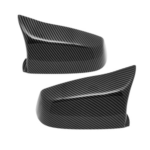 Carcasa de Espejo Retrovisor para BMW Serie 5 E60 E61, Fibra de Carbono ABS, Negro Brillante, Juego Completo, 2008-2010 - Product Image 2