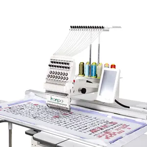 Newest High Quality Single Head Large Area Embroidery Machine Honpo Computer Low Price Cheap Apparel&Textile Machinery