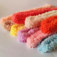 En gros, fil torsadé en polyester 15mm, corail polaire, à haute densité, pour accessoires de poupées faites main et DIY, modèle Puppy Pony