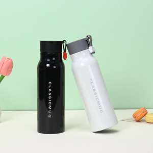 Modern Sports <b>Water</b> <b>Bottle</b> 304 Stainless Steel Insulated Vacuum Cup <b>Strap</b> Portable Hiking Camping Outdoor Large Capacity Vacuum - Product Image 2