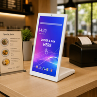 Système d'affichage interactif de commande de menu sur écran tactile vertical en forme de L de 14 pouces, tablette Android, signalisation numérique