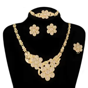 BPOYB Polynesian Brazilian Fashion Luxury African Accessories Dubai Gold Plated Necklace Wholesale Thailand European Jewelry Set