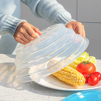 Couvre-plat anti-éclaboussures en silicone de qualité alimentaire, écologique, pliable et extensible pour la cuisson, les assiettes, les plats, les bols, la cuisine