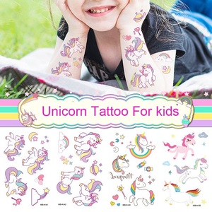 Tatuaggi temporanei per bambini all'ingrosso/tatuaggi <span class=keywords><strong>unicorno</strong></span> principessa tatuaggio temporaneo/autoadesivo del tatuaggio per i bambini - Product Image 1