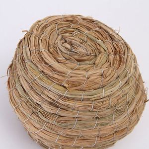 Nido de Paja para Pájaros, Nido de Hierba Tejida, Nido para Periquitos, Nido de Coco, Suministros para Nidos de Pájaros, Nido Pequeño para Pájaros, Caja de Cría para Loros - Product Image 4